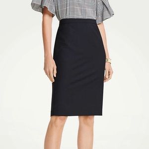 Ann Taylor Navy Pencil Skirt - 0P